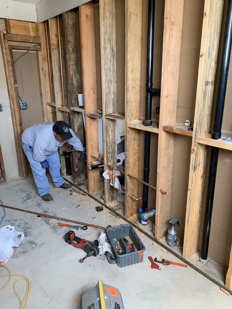 Commercial rough-in plumbing for Water Heater Replacement in Carpinteria